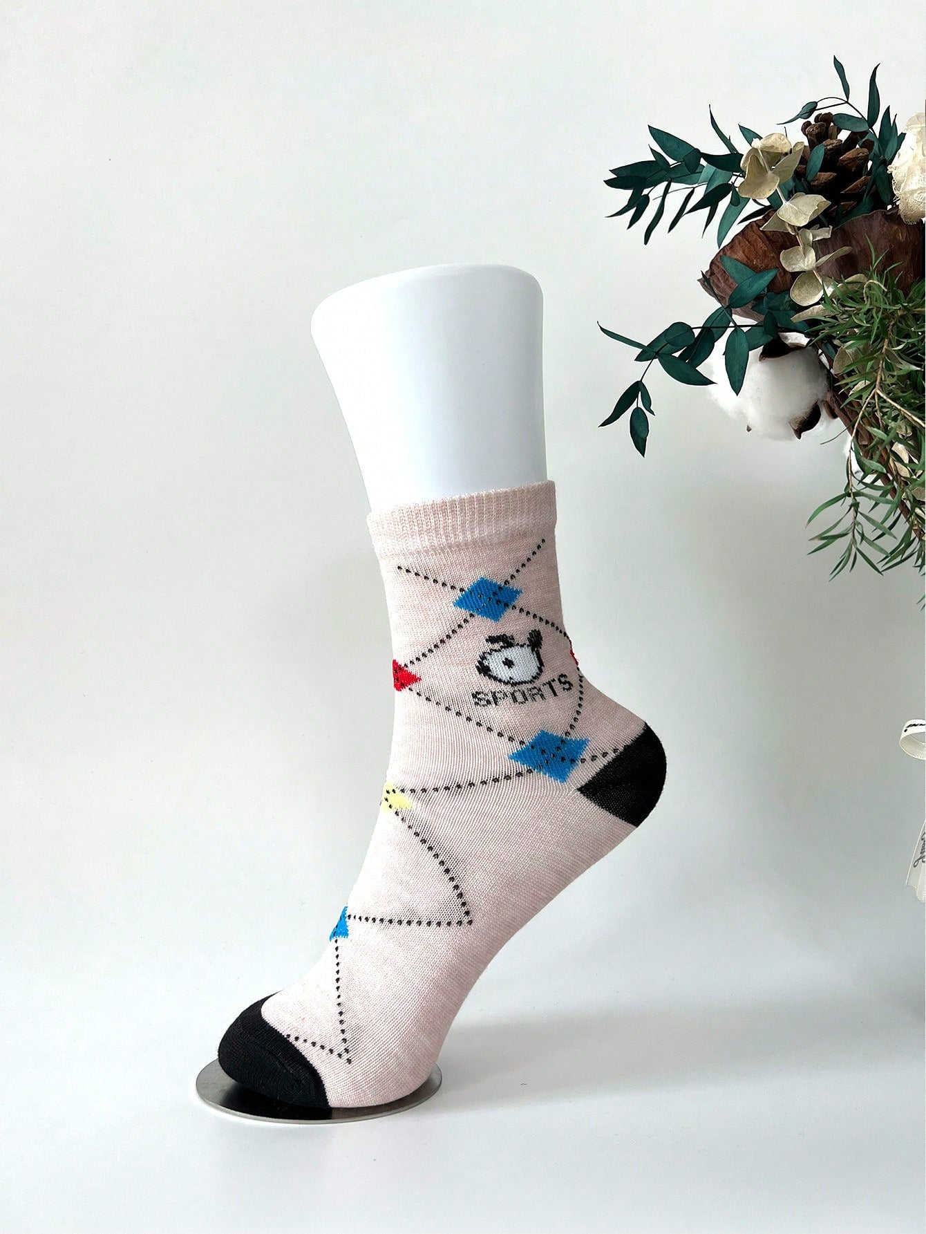 10pairs Random Delivery Mid-calf Socks, Spring/summer Cartoon Comic Pattern Sports Casual Socks For Students Multicolor