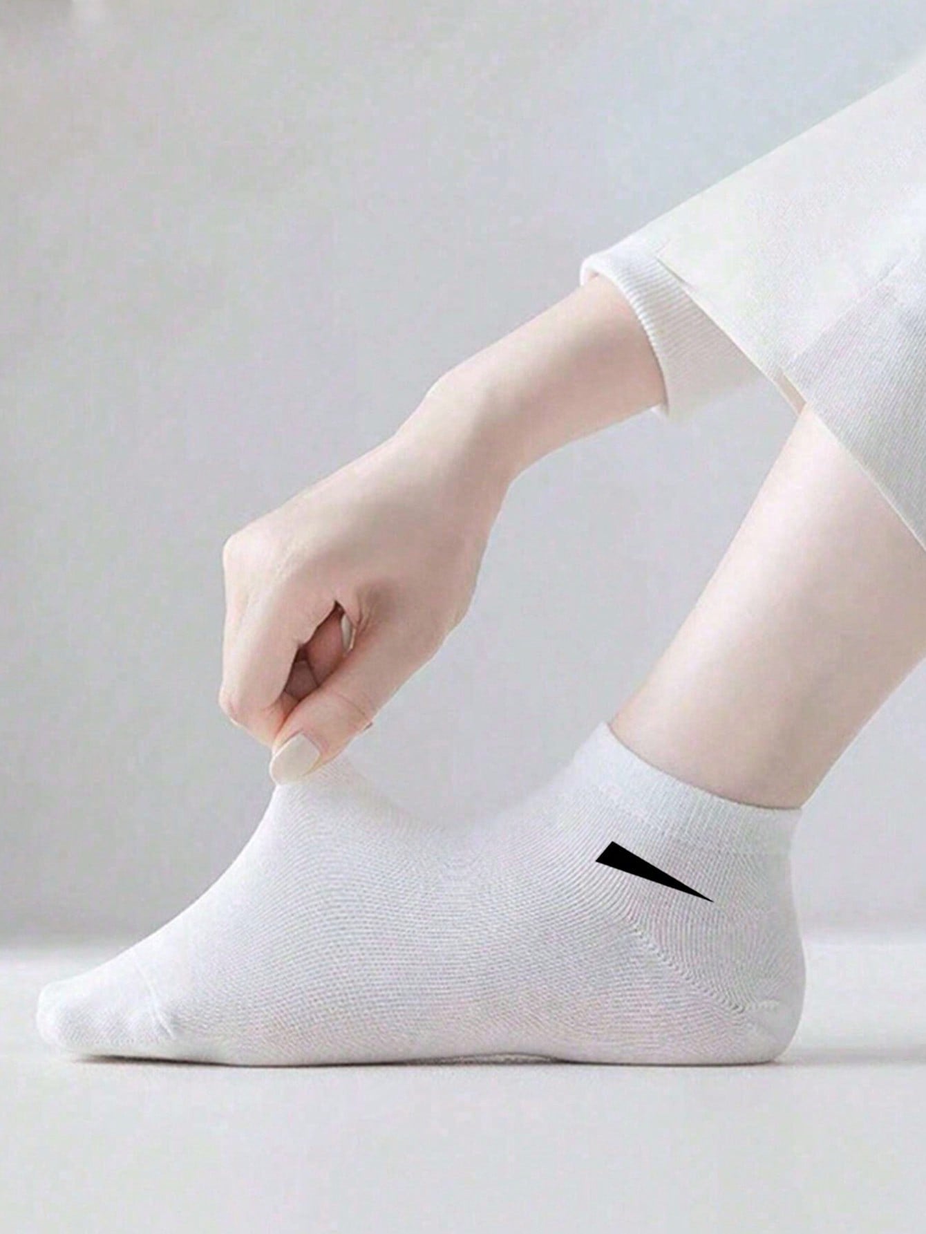 15pairs Minimalist Style Unisex Ankle Socks, For Gym Multicolor