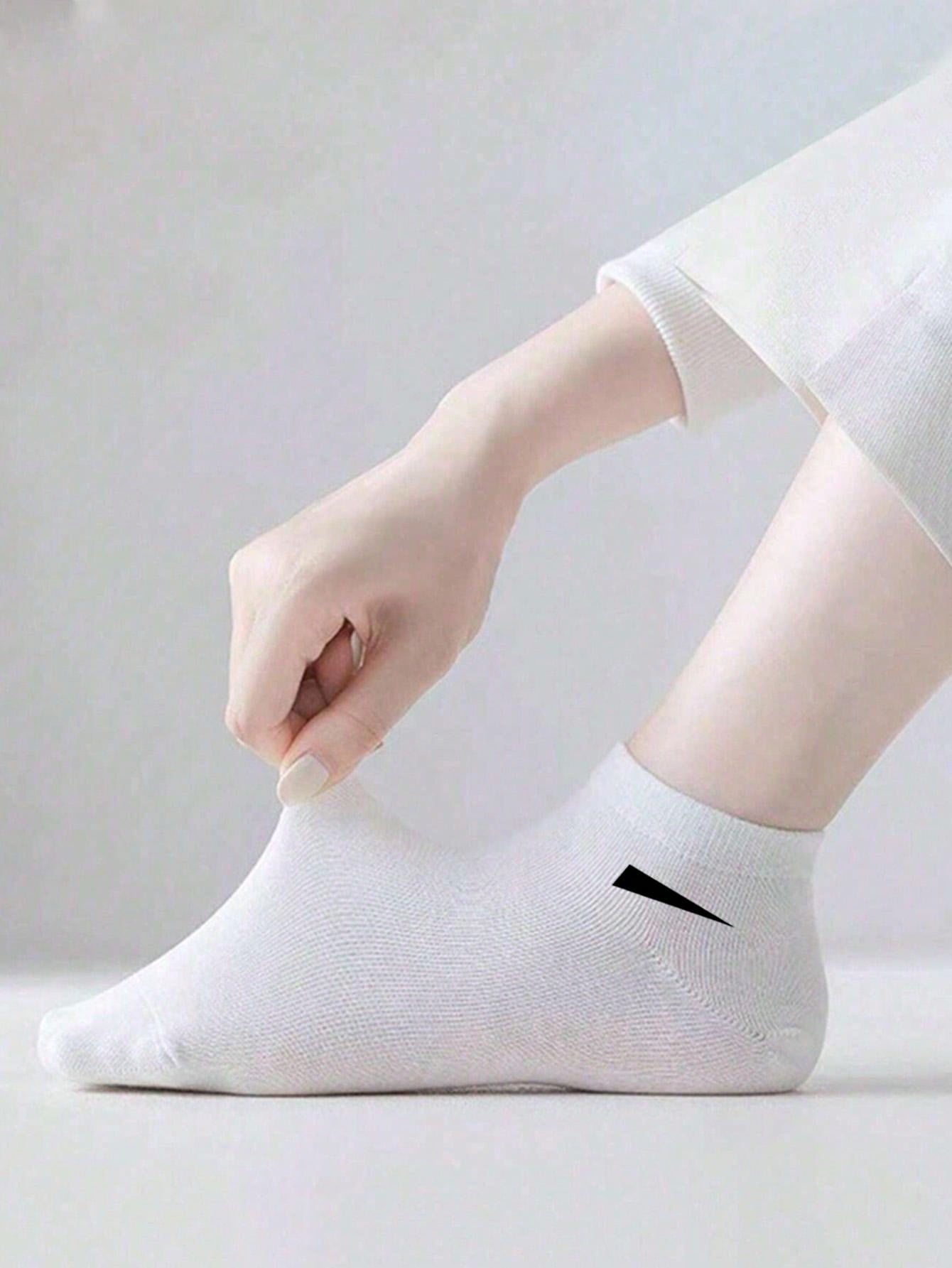 15pairs Minimalist Style Unisex Ankle Socks, For Gym Multicolor