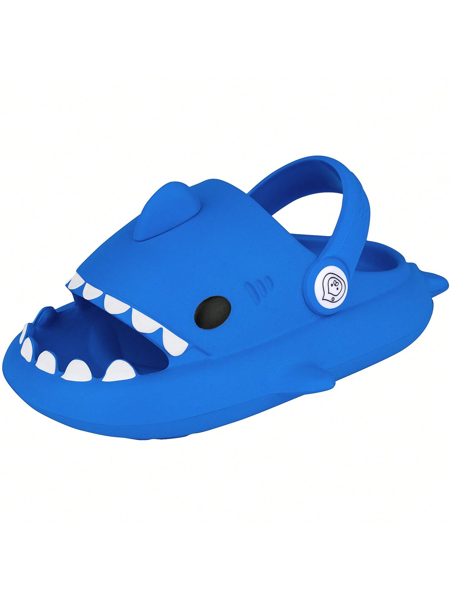 Kids Shark Cloud Slides | Toddler Boys Girls Shower Slippers | Baby Cute Cartoon Fish Clogs | Beach Pool Home Sandals | Quick Dry Non-Slip Blue