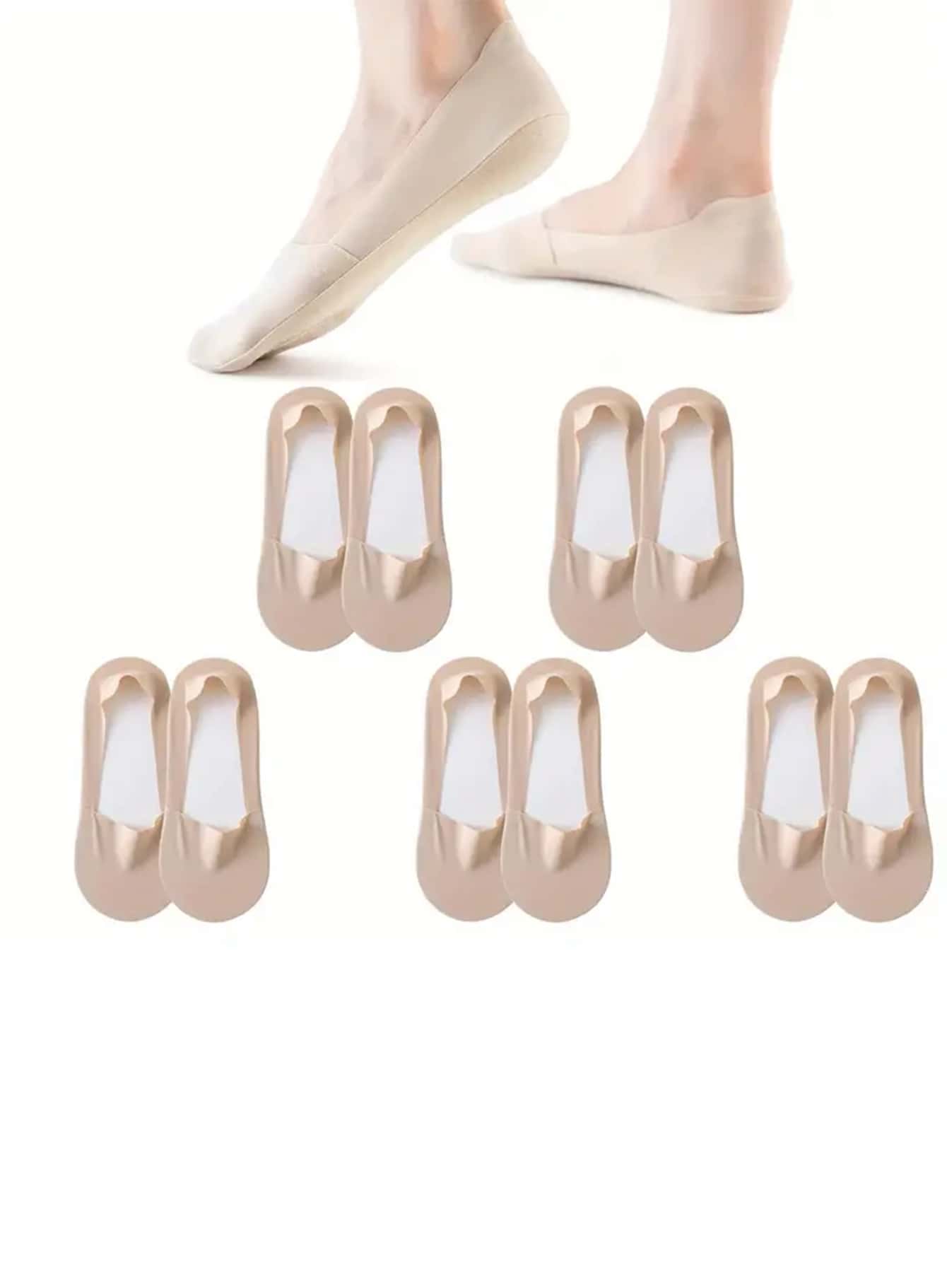 6 Pairs Solid Color Soft Lightweight No Show Socks For Women, Comfortable Low Cut Ankle Socks Multicolor