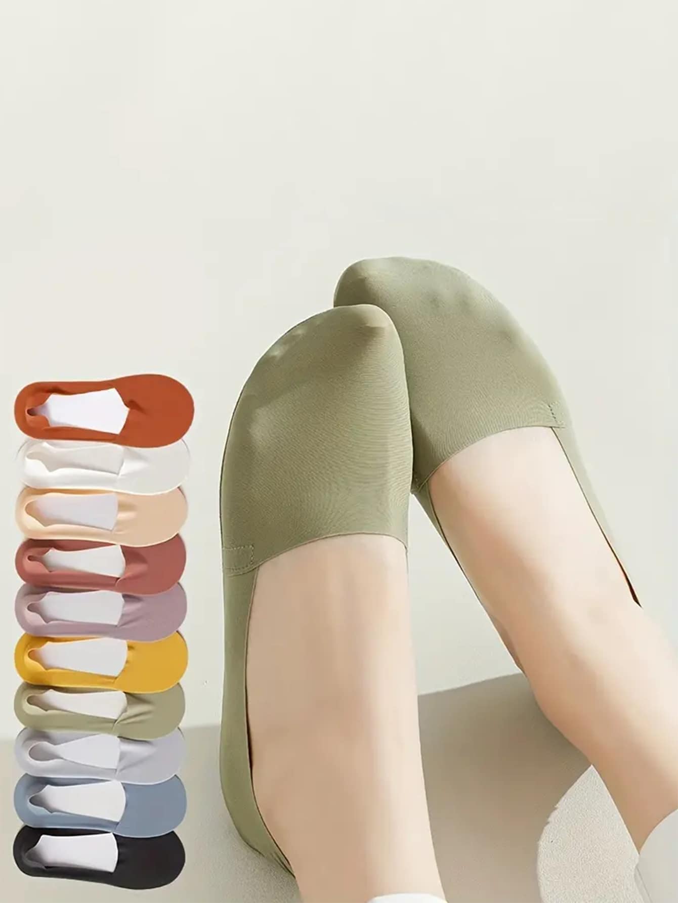 6 Pairs Solid Color Soft Lightweight No Show Socks For Women, Comfortable Low Cut Ankle Socks Multicolor