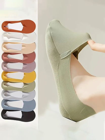 6 Pairs Solid Color Soft Lightweight No Show Socks For Women, Comfortable Low Cut Ankle Socks Multicolor