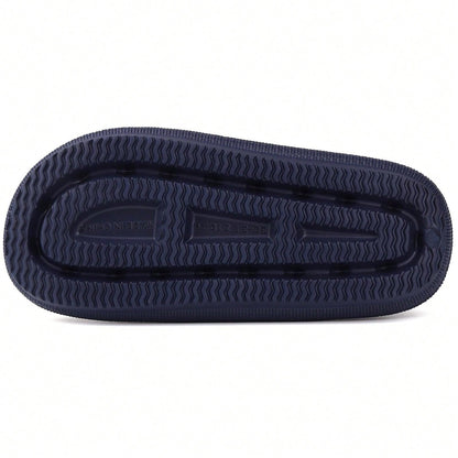 Kids Cloud Buckle Slides Boys Girls Slip On Sandals Youth Adjustable Flip Flops EVA Summer Slippers Beach Pool Shower Shoes deep blue