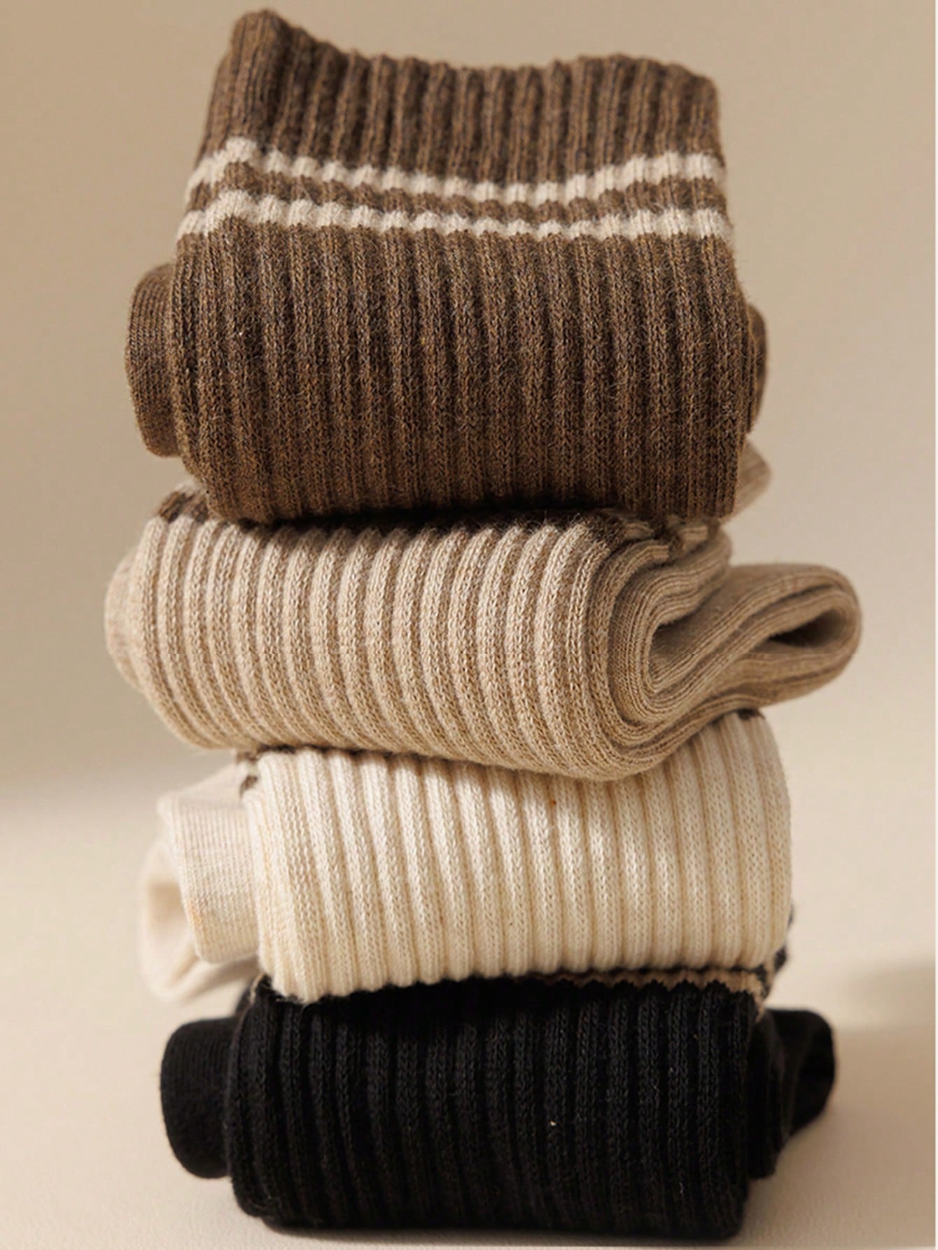 8 Pairs Men's Mid-Calf Socks, Solid Color Athletic & Socks For Spring & Autumn, Breathable & Sweat-Absorbent Lightweight Dailywear Japanese-Style Casual Long Socks Multicolor