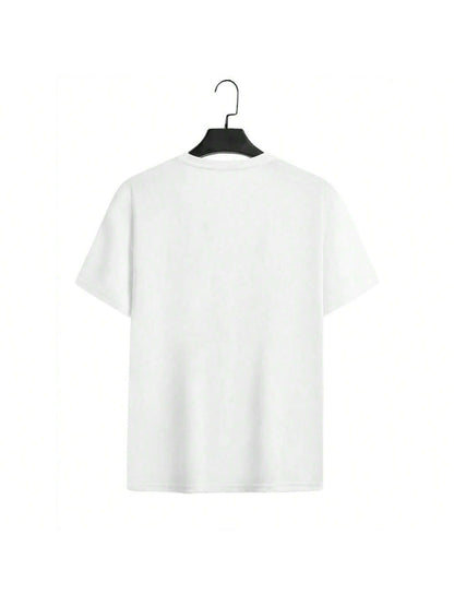 Women's Summer Cotton T-Shirt Alphabet Flower Perfume Shirt Fashion Printed Pattern T-Shirt Brand High Quality Short Sleeve Top White